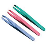 PINZA DEPILAR INOX. METALIZADA COLOR