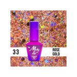 MOLLY LAC SEMIPERMANENTE QUEENS OF LIVE 33 ROSE GOLD 10 ML.