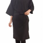 KIMONO POLYESTER NEGRO