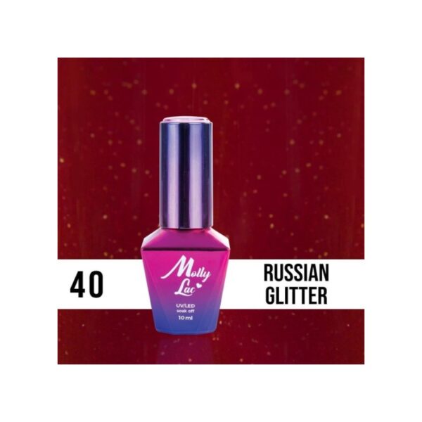 MOLLY LAC SEMIPERMANENTE ELITE WOMEN 40 RUSSIAN GLITTER 10 ML.