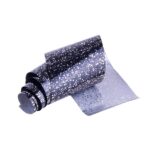 FOIL NEGRO/ROMBOS GLITTER PLATA  MOLLY LAC