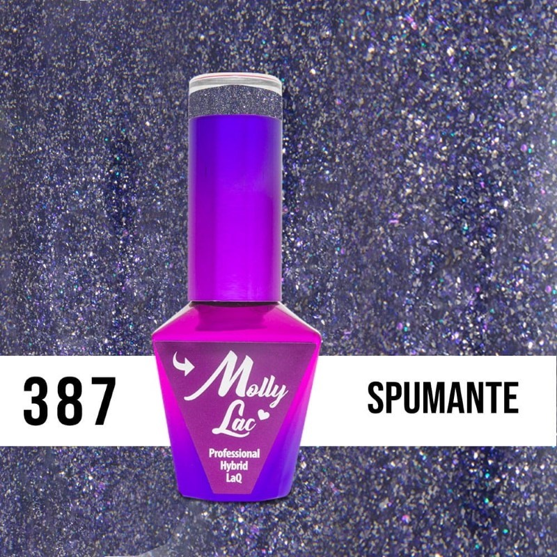 9033-Esmalte-semipermanente-Molly-Lac-Party-Spumante-10-ml-387 MOLLY LAC SEMIPERMANENTE WEDDING DREAM&CHAMPAGNE 387 10 ML. - Imagen 1