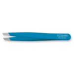 PINZA INOX. SESGADA AZUL