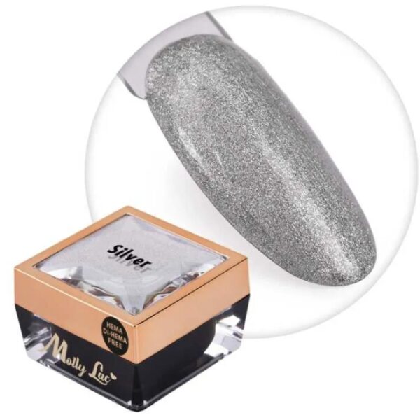 gel paint ombre silver molly lac