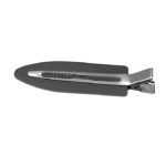 PINZA 82 MM COLOR NEGRA  CON GOMA CARTON 4 UNIDS.