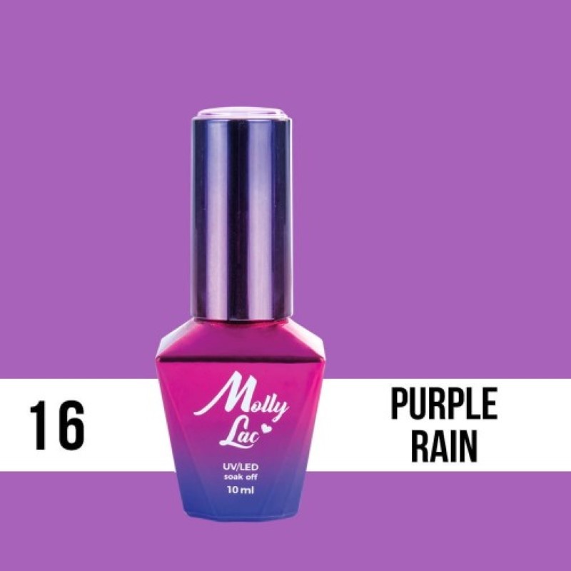 8345-Esmalte-semipermanente-Molly-Lac-Purple-Rain-10-ml-16 MOLLY LAC SEMIPERMANENTE COCKTAILS & DRINKS 16 PURPLE RAIN 10 ML. - Imagen 1