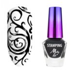 ESMALTE STAMPING NEGRO 10 ML. MOLLY LAC SECADO AL AIRE