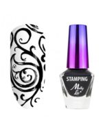 ESMALTE STAMPING NEGRO 10 ML. MOLLY LAC SECADO AL AIRE