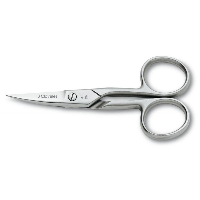 3-claveles-12019-tijera-de-unas-curva-inox-4 TIJERA UÑAS CURVA 3 CLAVELES 10 CMS. 4" 12019 - Imagen 1