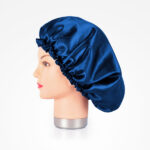 gorro saten anti frizz azul