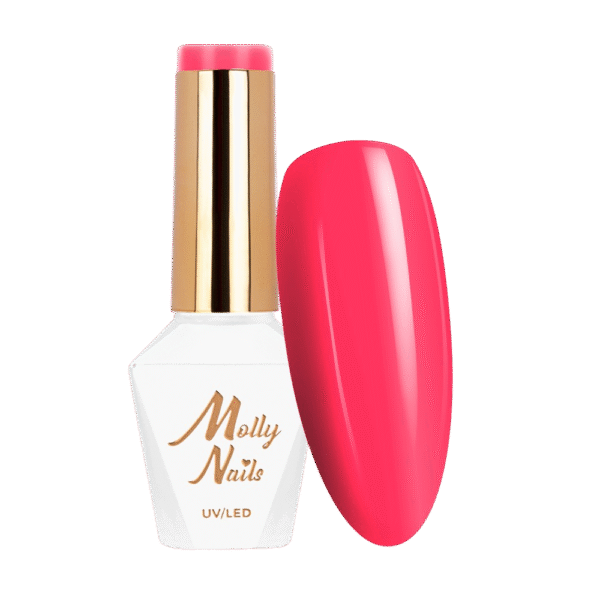 MOLLY LAC SEMIPERMANENTE POWER FLOWER 722 YELLOW PINK GERBERA HEMA/DI HEMA FREE  8 GR.0